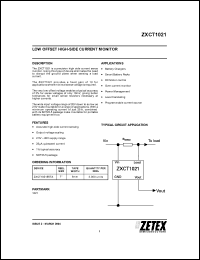 Click here to download ZXCT1021 Datasheet
