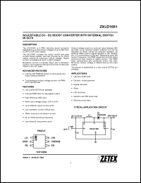 Click here to download ZXLD1601 Datasheet