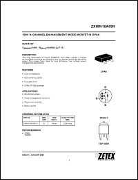 Click here to download ZXMN10A09 Datasheet