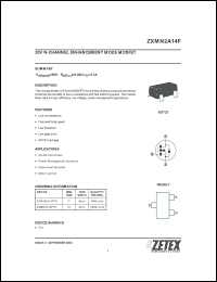 Click here to download ZXMN2A14 Datasheet