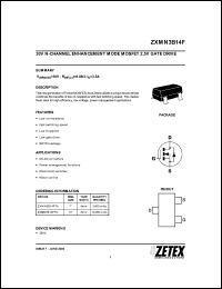 Click here to download ZXMN3B14 Datasheet