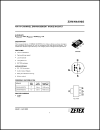 Click here to download ZXMN4A06 Datasheet