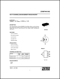 Click here to download ZXMP4A16 Datasheet