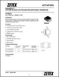 Click here to download ZXT14P12 Datasheet