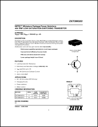 Click here to download ZXT3M322 Datasheet