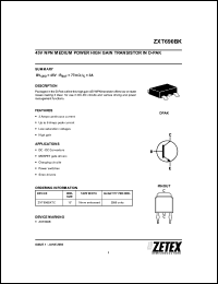 Click here to download ZXT690BK Datasheet