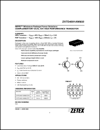 Click here to download ZXTD4591AM832 Datasheet