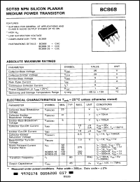 Click here to download BC868-16 Datasheet