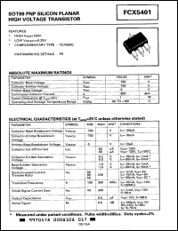 Click here to download FCX5401 Datasheet