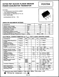 Click here to download FCX704 Datasheet