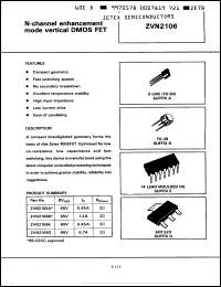 Click here to download ZVN2106E Datasheet