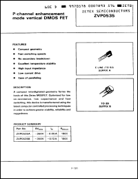 Click here to download ZVP0535B Datasheet