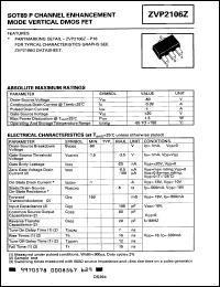 Click here to download ZVP2106Z Datasheet