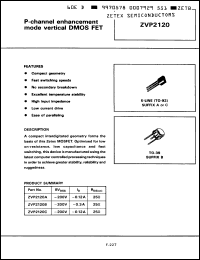 Click here to download ZVP2120B Datasheet