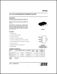 Click here to download ZRT025GC2TA Datasheet
