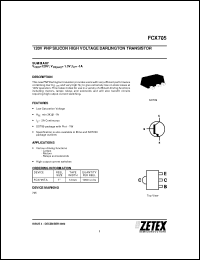 Click here to download FCX705_02 Datasheet