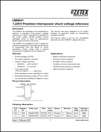 Click here to download LM4041DFTA Datasheet