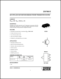Click here to download ZX5T851Z Datasheet