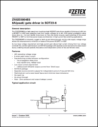Click here to download ZXGD3004E6 Datasheet