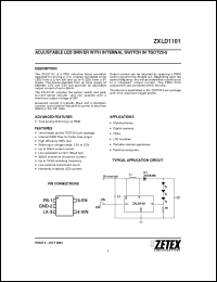 Click here to download ZXLD1101 Datasheet