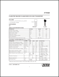 Click here to download ZTX560_06 Datasheet