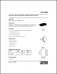 Click here to download ZX5T869GTC Datasheet