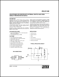 Click here to download ZXLD1100H6TA Datasheet