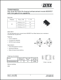 Click here to download ZXMN2088DE6 Datasheet