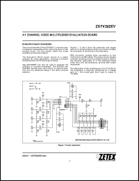 Click here to download ZXFV302EV Datasheet