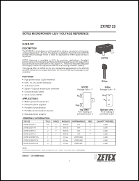 Click here to download ZXRE125_03 Datasheet