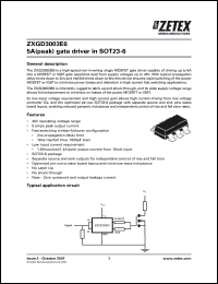 Click here to download ZXGD3003E6 Datasheet