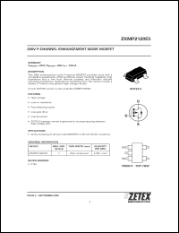 Click here to download ZXMP2120E5 Datasheet