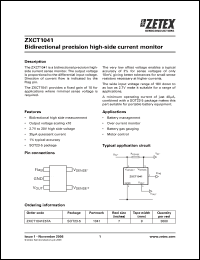 Click here to download ZXCT1041 Datasheet