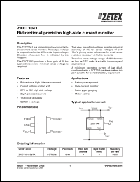 Click here to download ZXCT1041E5TA Datasheet