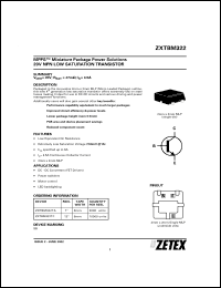 Click here to download ZXTBM322 Datasheet