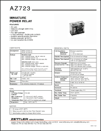 Click here to download AZ723-2C-110A Datasheet