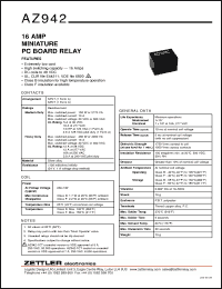 Click here to download AZ942-1CT-24D Datasheet