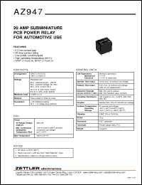 Click here to download AZ947-1A-12 Datasheet