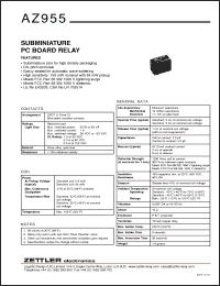 Click here to download AZ955-1C-12DSE Datasheet