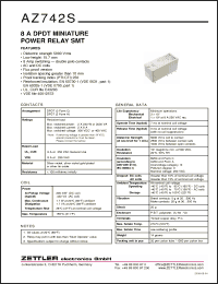Click here to download AZ742S-2A-110A Datasheet