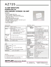 Click here to download AZ725-1A-12D Datasheet