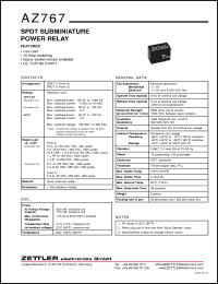 Click here to download AZ767-1A-18D Datasheet