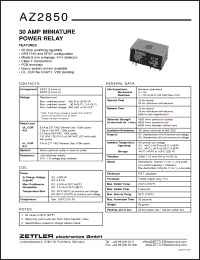 Click here to download AZ2850-2C-240A5 Datasheet