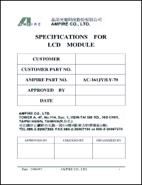 Click here to download AC-161JYILY-70 Datasheet
