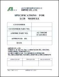 Click here to download AG-240128I Datasheet