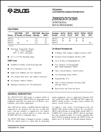 Click here to download Z8937316FSC Datasheet