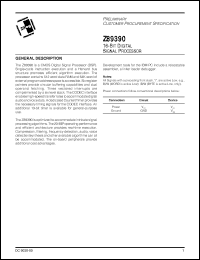 Click here to download Z89390 Datasheet