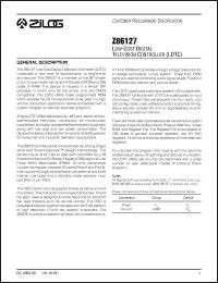 Click here to download Z86127 Datasheet