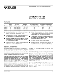 Click here to download Z8613112SSC Datasheet