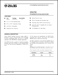 Click here to download Z86250 Datasheet